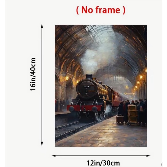 Print Canvas Wall Art Hogwarts Express Train Wizarding World of Harry Potter - Picture 2 of 4